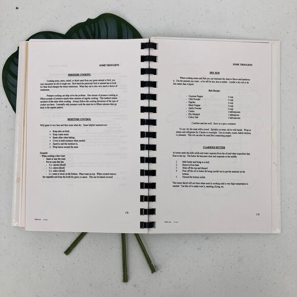 The Camouflage Cookbook Hardcover Spiral Bound Chef Eldon McElroy 2005 Wild Game - Picture 9 of 11